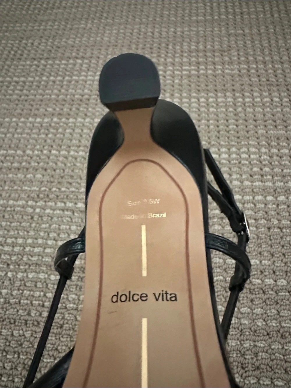 Dolce Vita Black Pointed Slingback Heels